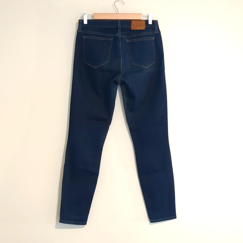 J. Crew Toothpick Mid Rise Women's Dark Indigo Jeans 28
